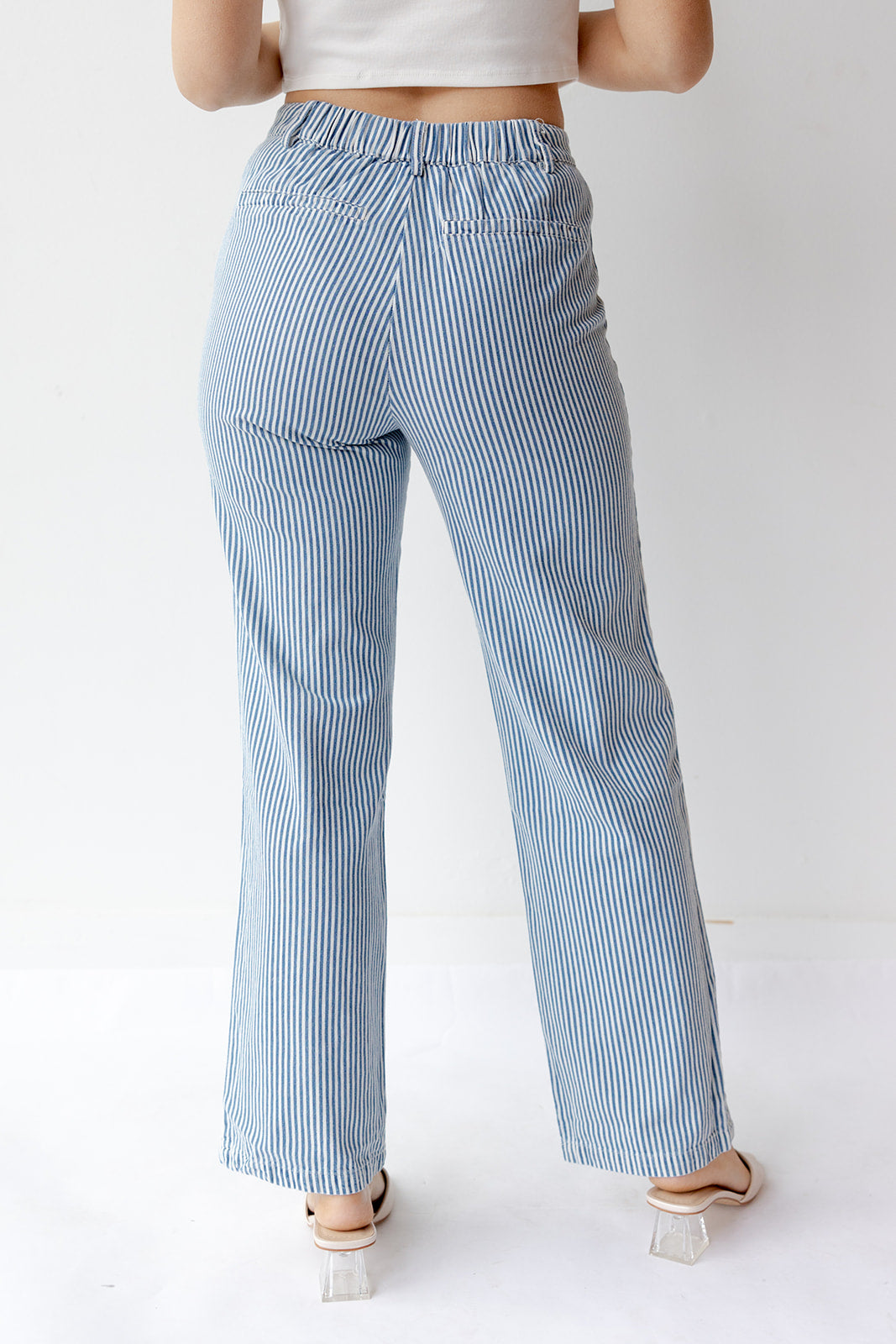 mode, dorothy stripe denim pants