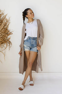 mode, marisol linen cardigan