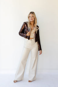 mode, maci sequin blazer