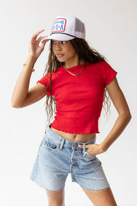 andie high rise vintage cut off short