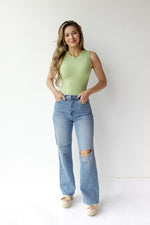 mode, round neck sleeveless bodysuit