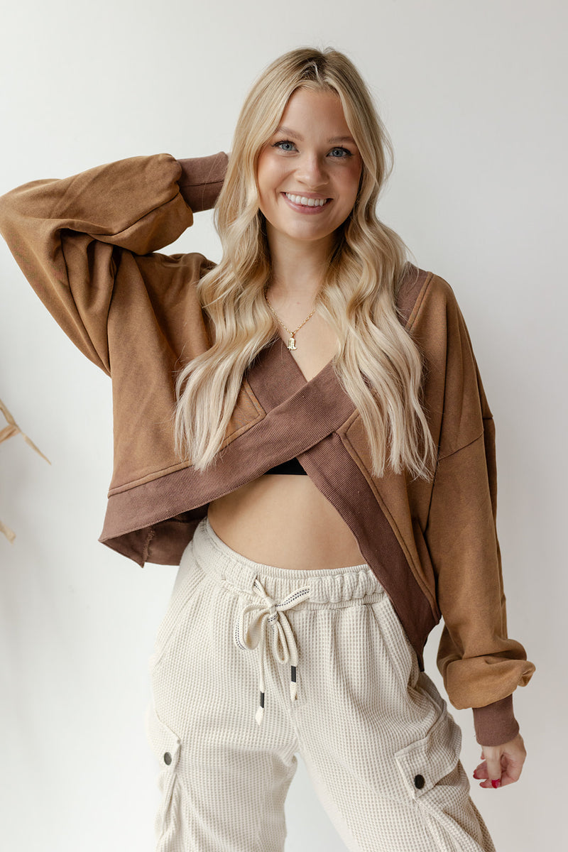 mode, twist + shout sweatshirt