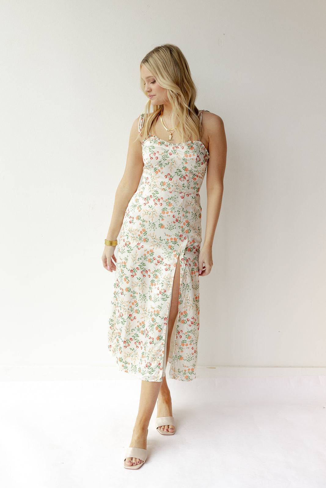 mode, juliet floral satin dress 2.0