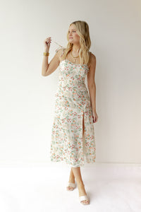 mode, juliet floral satin dress 2.0
