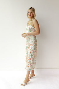 mode, juliet floral satin dress 2.0