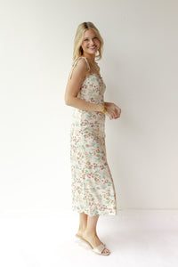 mode, juliet floral satin dress 2.0