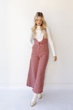 mode, penelope houndstooth jumpsuit