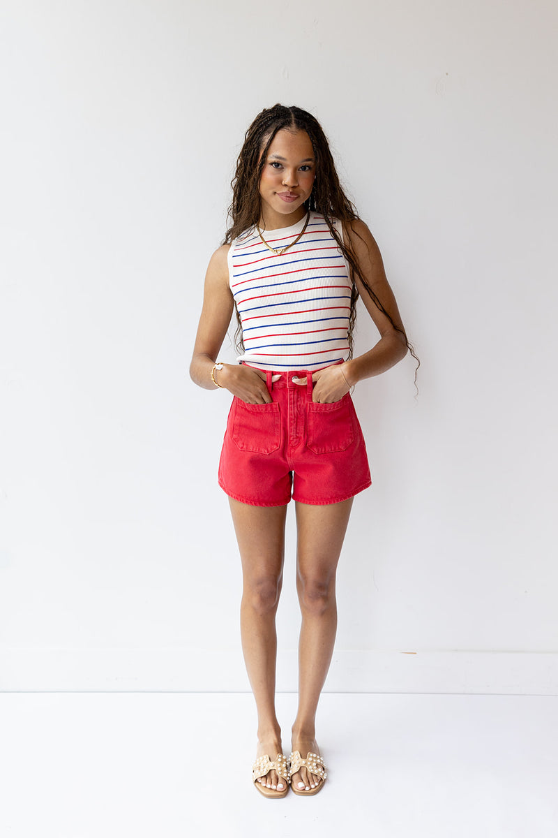 savvie striped top