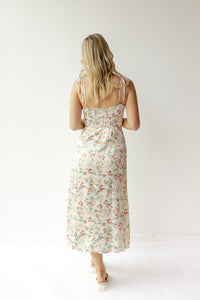 mode, juliet floral satin dress 2.0
