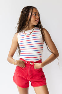 savvie striped top