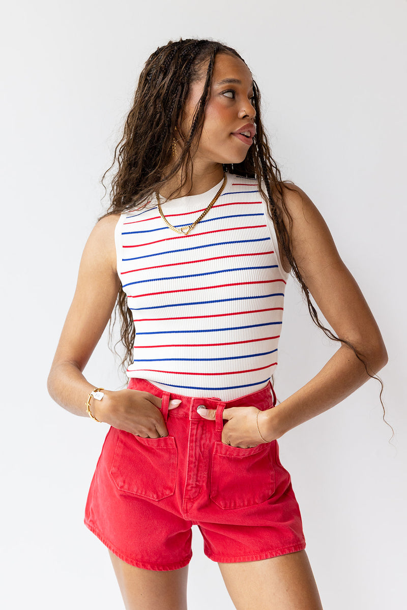 savvie striped top