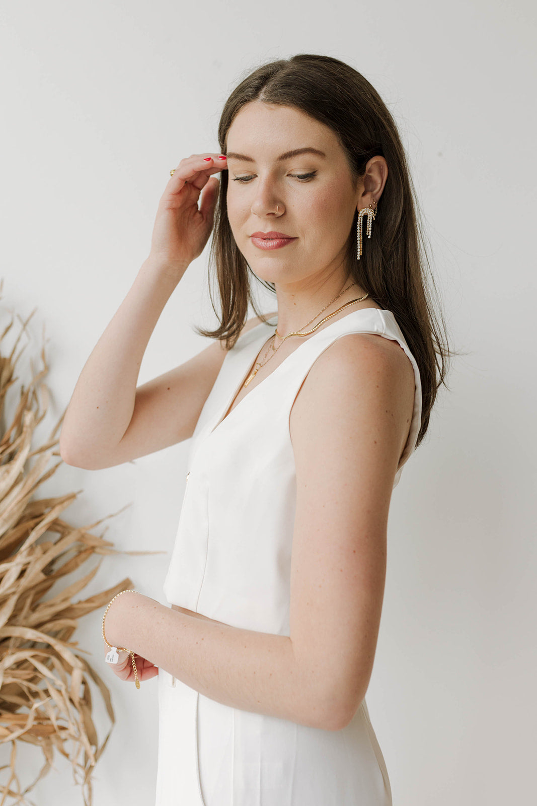 mode, gwen v-neck vest