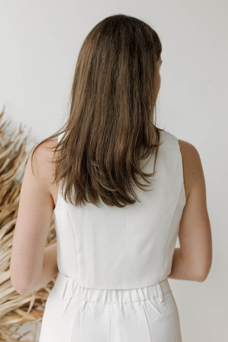 mode, gwen v-neck vest