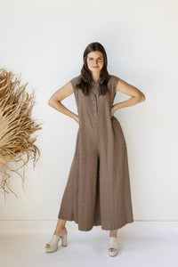 mode, nellie checkered jumpsuit