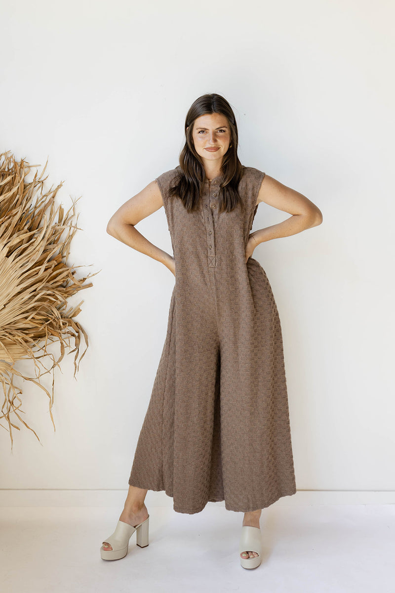 mode, nellie checkered jumpsuit