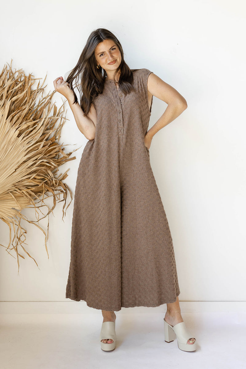 mode, nellie checkered jumpsuit