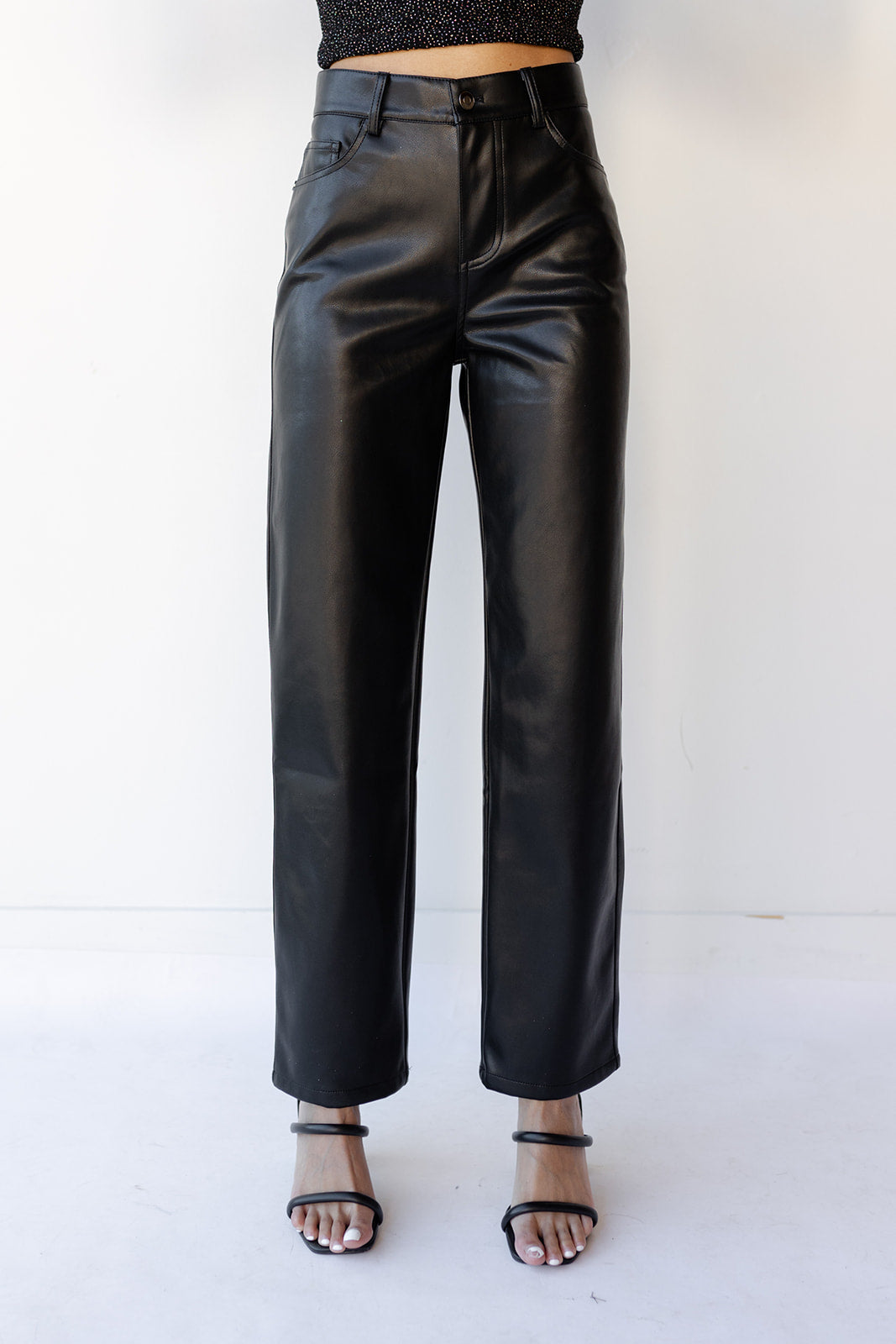 mode, justice leather pants
