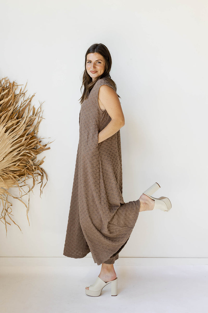 mode, nellie checkered jumpsuit