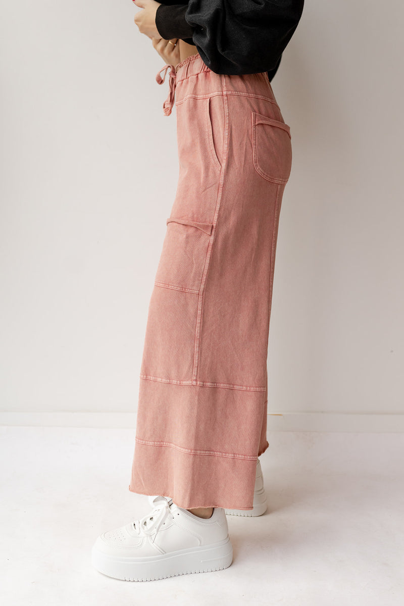 mode, delilah terry knit pants