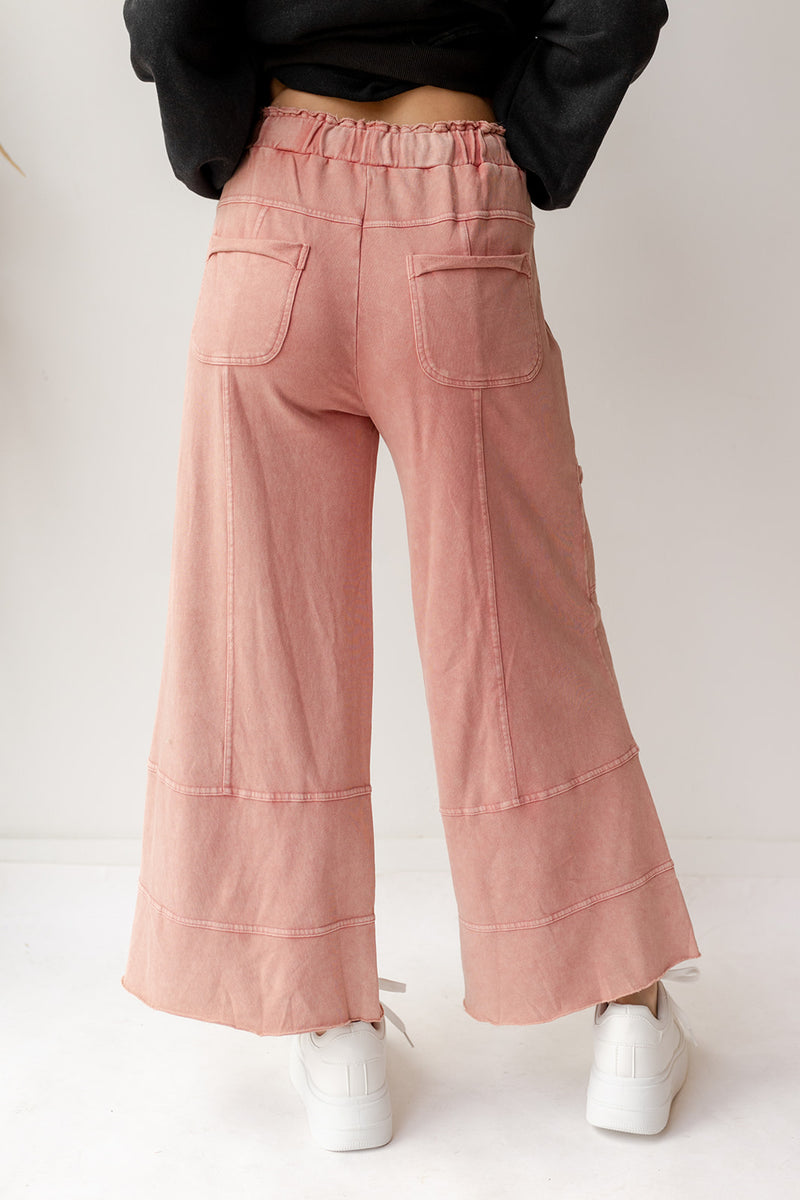 mode, delilah terry knit pants