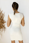 mode, geo mini dress