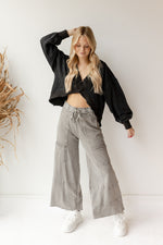 mode, delilah terry knit pants