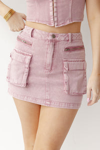 mode, rylie pocket mini skirt
