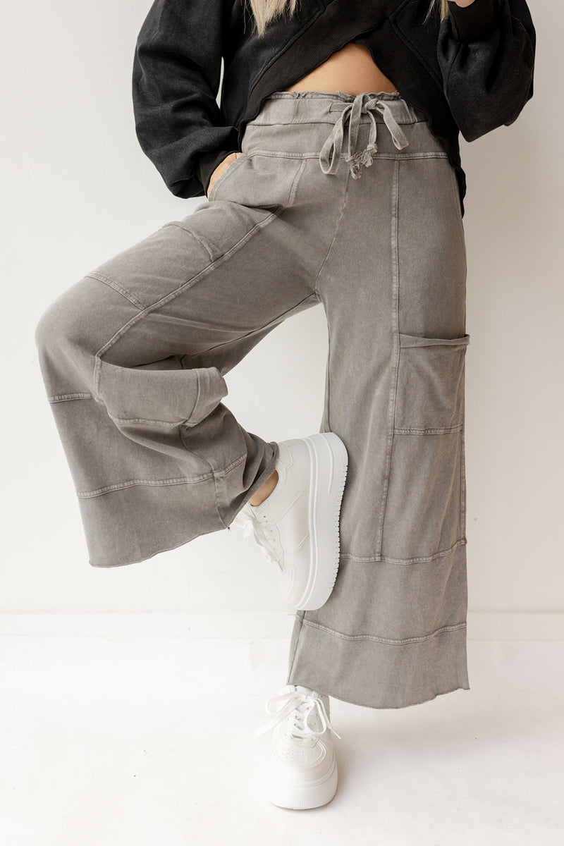 mode, delilah terry knit pants