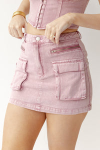 mode, rylie pocket mini skirt