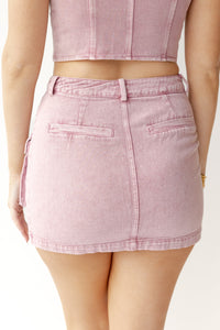 mode, rylie pocket mini skirt