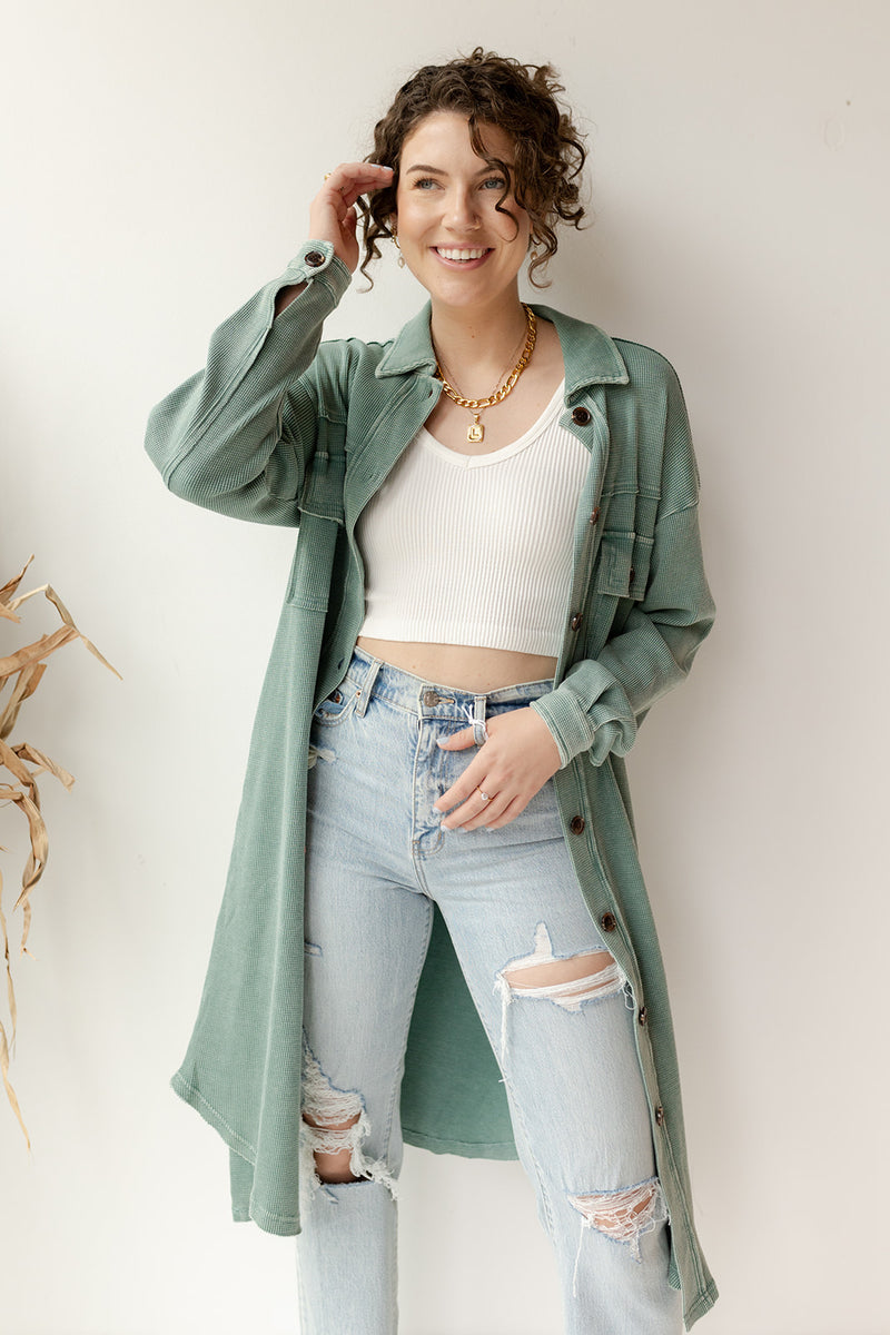 mode, kensley waffle knit shacket dress