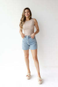 mode, ryan ribbed knit top