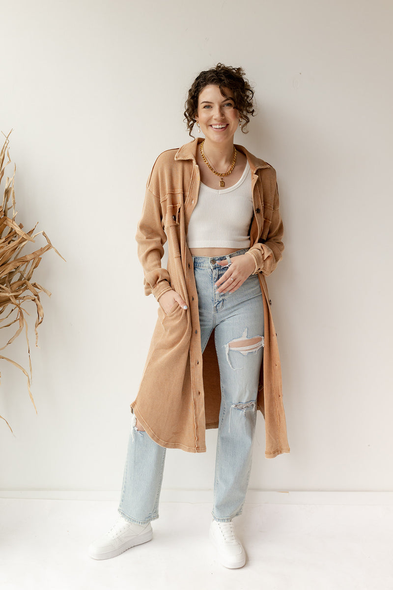 mode, kensley waffle knit shacket dress