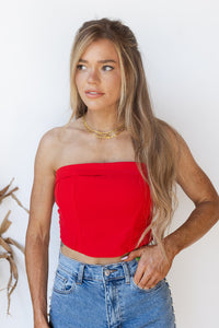 mode, Victoria strapless corset top