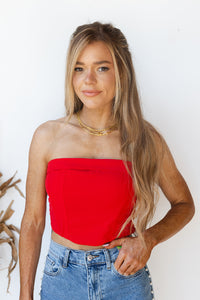 mode, Victoria strapless corset top