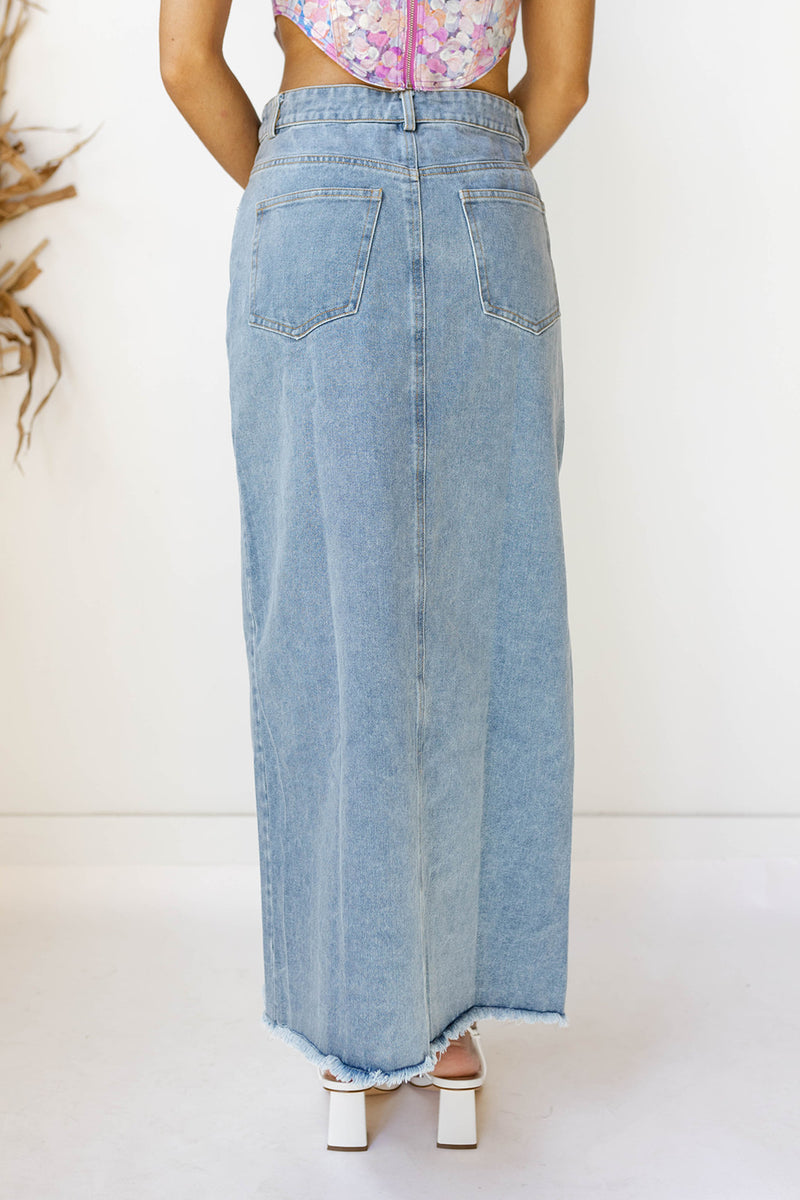 mendoza denim skirt