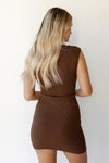 mode, geo mini dress