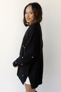 mode, pearl embellished sweater