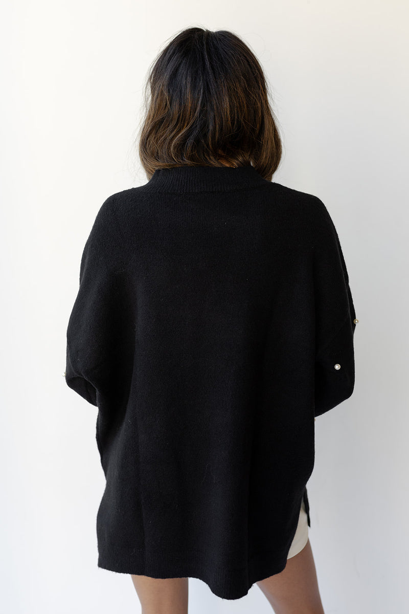 mode, pearl embellished sweater