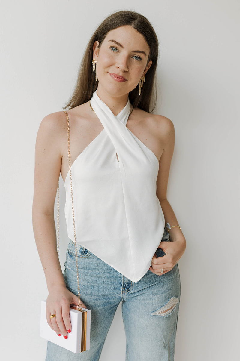mode, that girl satin halter top