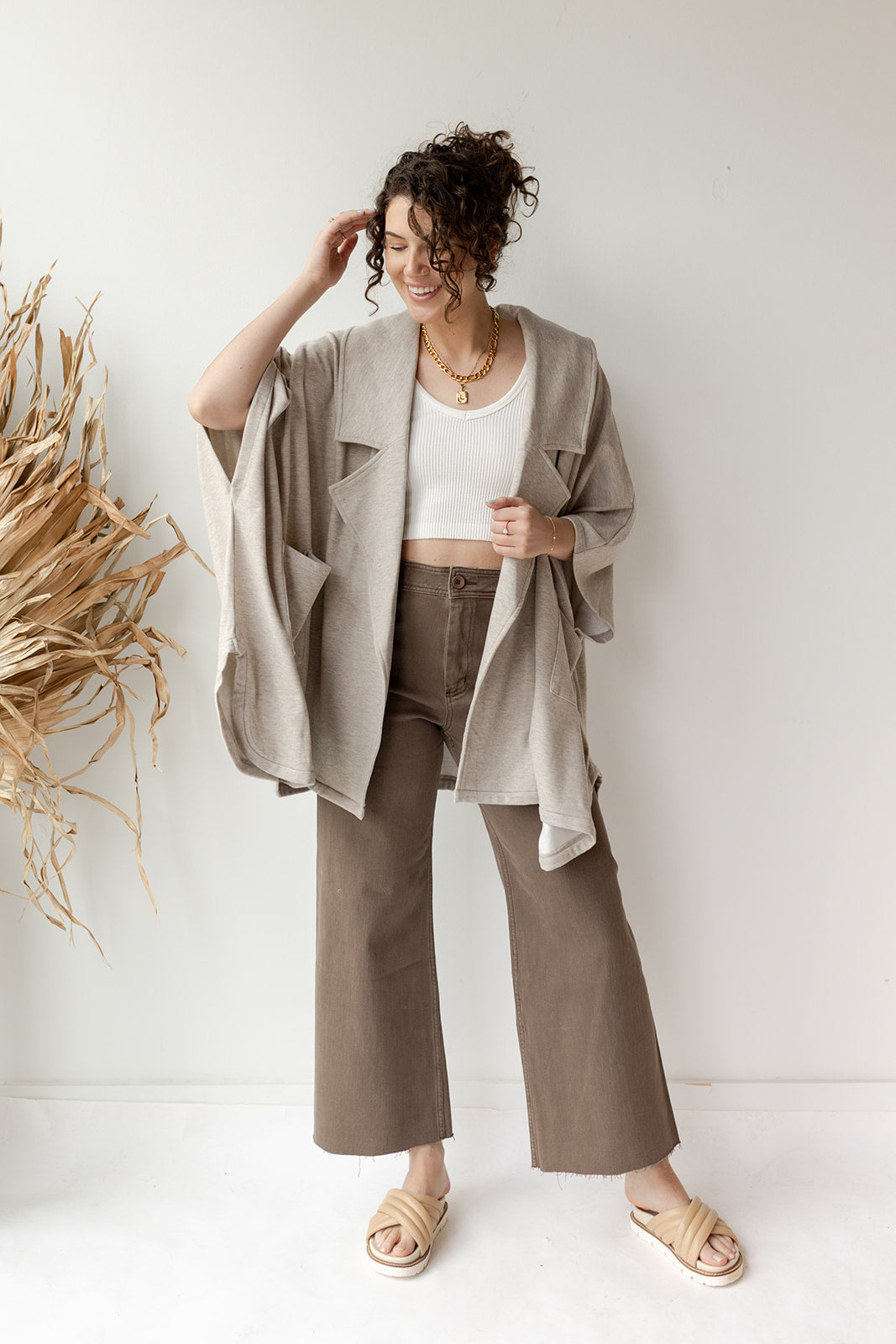 mode, penny french terry jacket