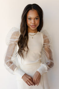 mode, queen of gems puff sleeve top