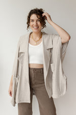 mode, penny french terry jacket