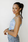 mode, acacia floral top