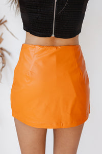mode, savannah leather skort