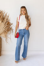 mode, palmer cable sweater top