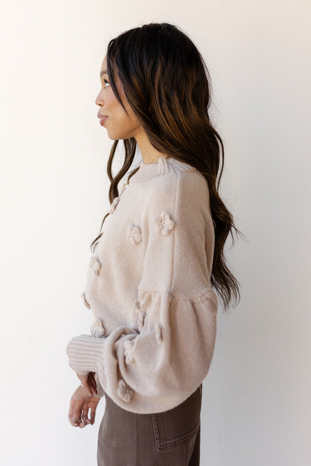 mode, elyse floral sweater