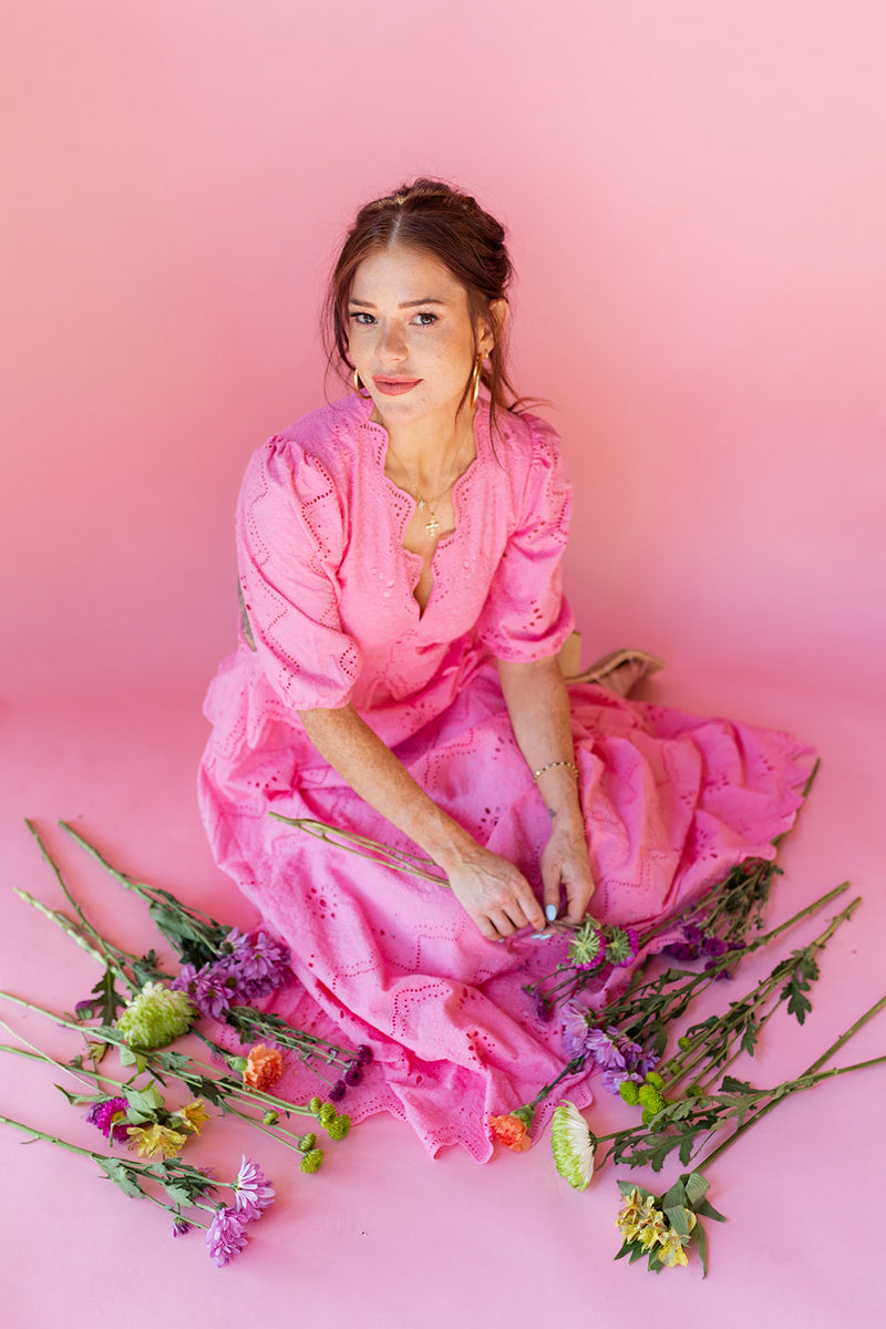 mode, victoria eyelet maxi dress