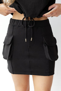 mode, mariah mini cargo skort