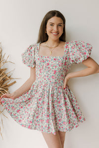 mode, in the clouds mini dress